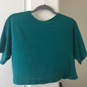 American Apparel Crew Neck Crop Top
